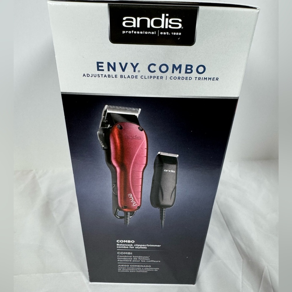Andis Envy Combo Clipper Set - Red and Black - Picture 2 of 7